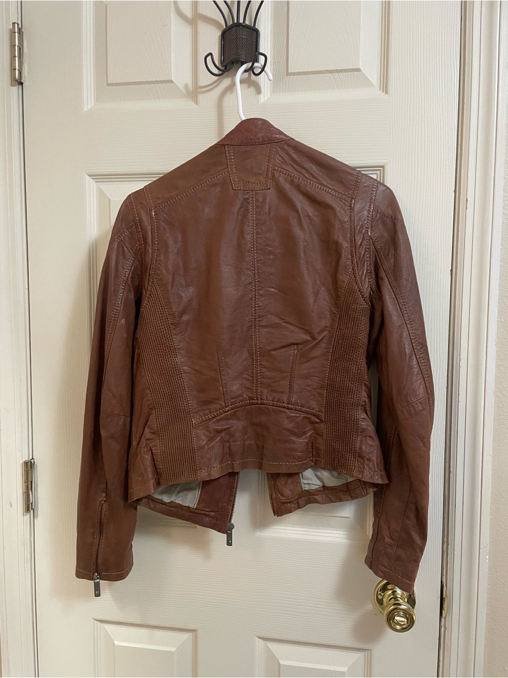 Brown Leather Mauritius Jacket - Women's - Picture 4 of 7